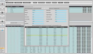 Portfolio backtester showing some result data and ratios
