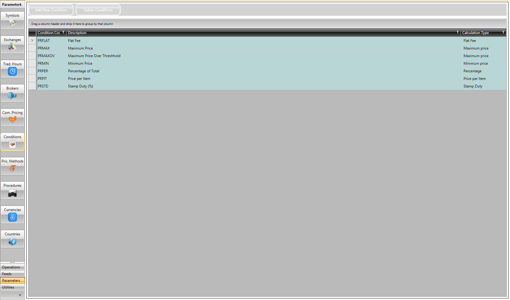 Flexible commission creation structure...