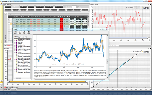 Pairs trading portfolio features